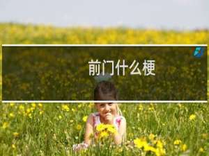 前门什么梗