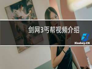 剑网3丐帮视频介绍