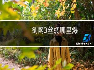 剑网3丝绸哪里爆