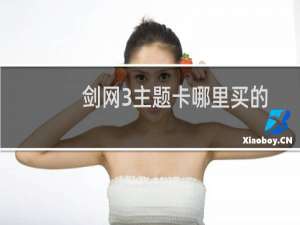 剑网3主题卡哪里买的
