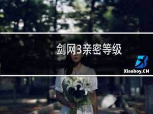 剑网3亲密等级