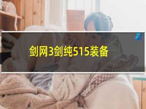 剑网3剑纯515装备