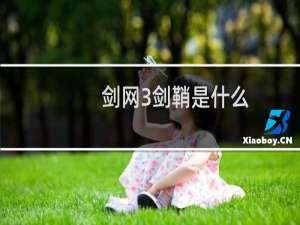剑网3剑鞘是什么