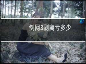 剑网3剥离亏多少