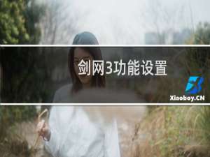 剑网3功能设置