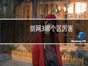 剑网3哪个区厉害