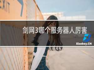 剑网3哪个服务器人厉害