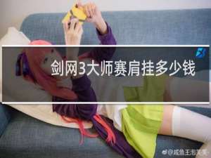 剑网3大师赛肩挂多少钱