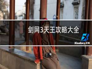 剑网3天王攻略大全