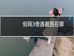 剑网3奇遇截图在哪