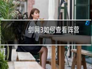 剑网3如何查看阵营