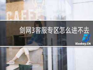 剑网3客服专区怎么进不去