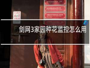 剑网3家园种花监控怎么用