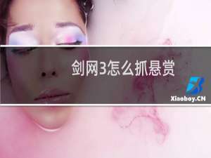 剑网3怎么抓悬赏