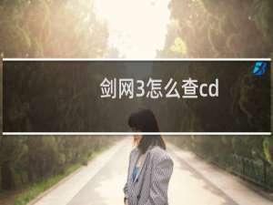 剑网3怎么查cd