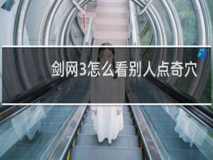 剑网3怎么看别人点奇穴