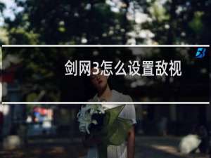 剑网3怎么设置敌视