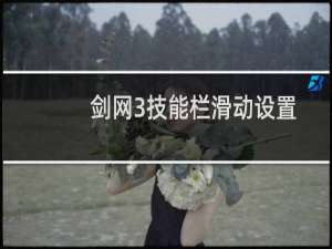 剑网3技能栏滑动设置