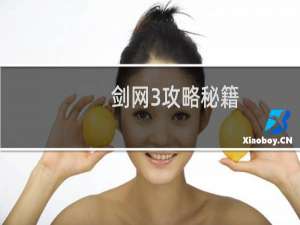 剑网3攻略秘籍