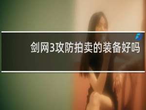剑网3攻防拍卖的装备好吗