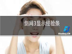 剑网3显示经验条