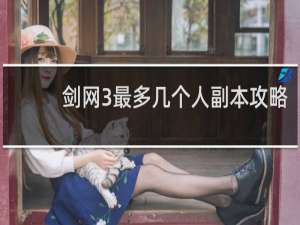 剑网3最多几个人副本攻略