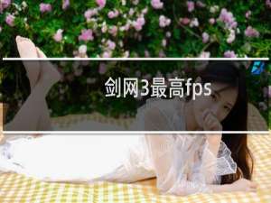 剑网3最高fps