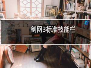 剑网3标准技能栏