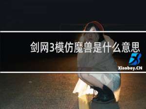 剑网3模仿魔兽是什么意思