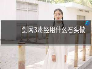 剑网3毒经用什么石头做