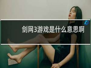 剑网3游戏是什么意思啊