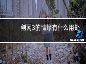 剑网3的情缘有什么用处