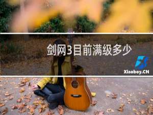 剑网3目前满级多少