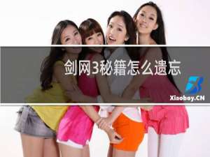 剑网3秘籍怎么遗忘