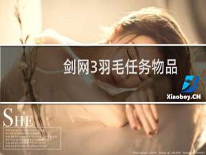 剑网3羽毛任务物品