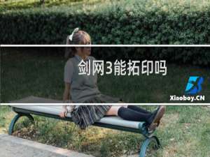 剑网3能拓印吗