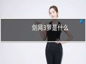 剑网3萝是什么