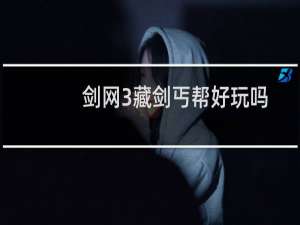 剑网3藏剑丐帮好玩吗