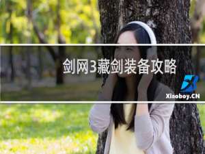 剑网3藏剑装备攻略