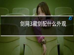 剑网3藏剑配什么外观