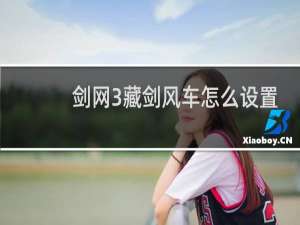 剑网3藏剑风车怎么设置