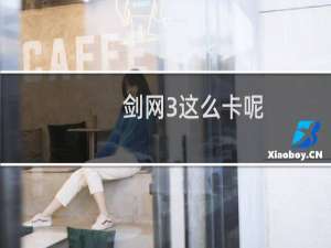 剑网3这么卡呢