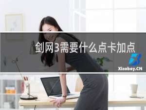 剑网3需要什么点卡加点