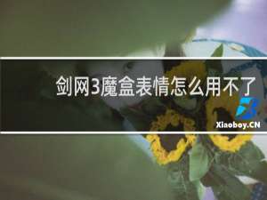 剑网3魔盒表情怎么用不了