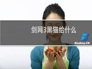 剑网3黑猫给什么