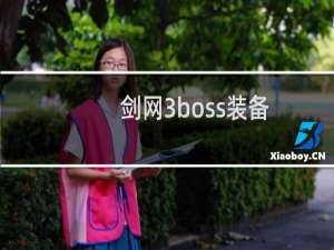 剑网3boss装备