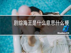 剧综海王是什么意思什么梗
