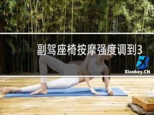 副驾座椅按摩强度调到3档