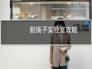 割绳子实验室攻略
