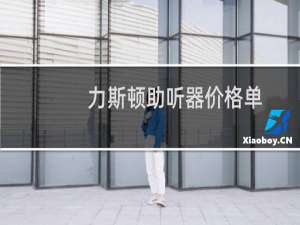 力斯顿助听器价格单